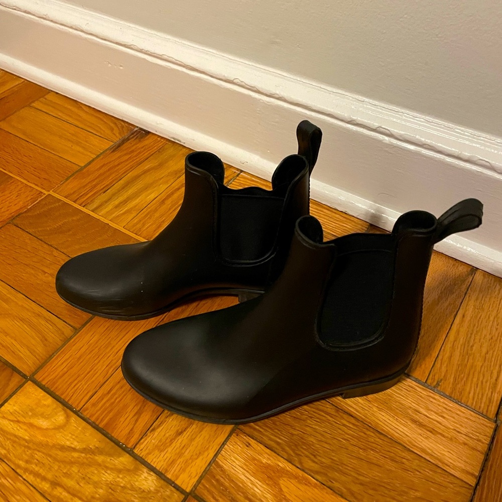 J Crew Black Rain boot